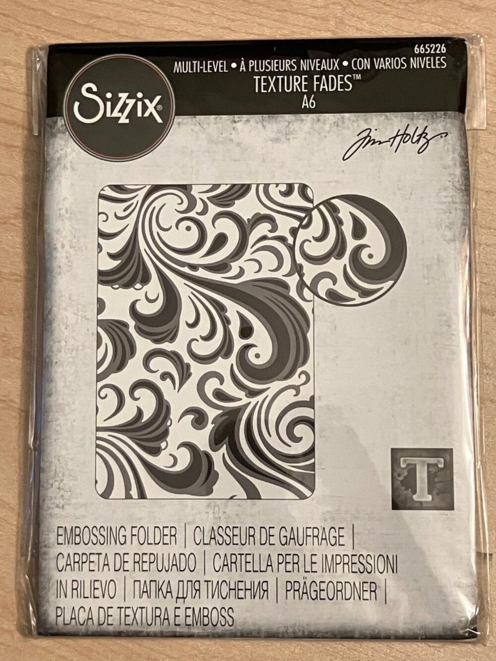 Tim Holtz Sizzix SWIRLS Embossing Folder 665226